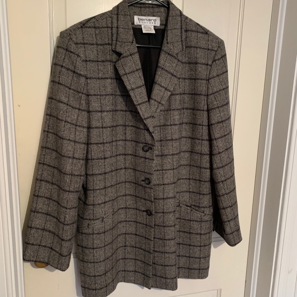 100% wool Suit jacket and scarf